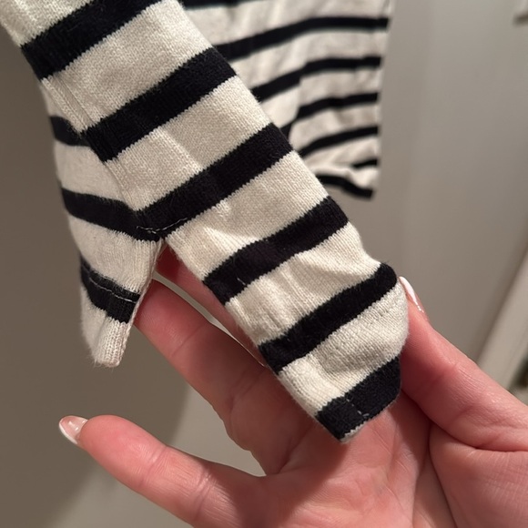 Maeve Black and White Striped Top with Opem Back detail XS - Picture 6 of 6